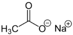 sodium acetate فرمول